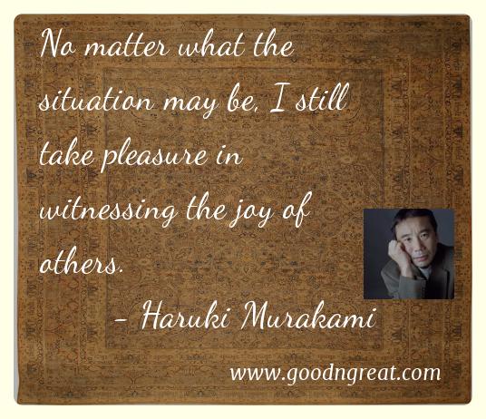 What are the best haruki murakami quotations and why?   