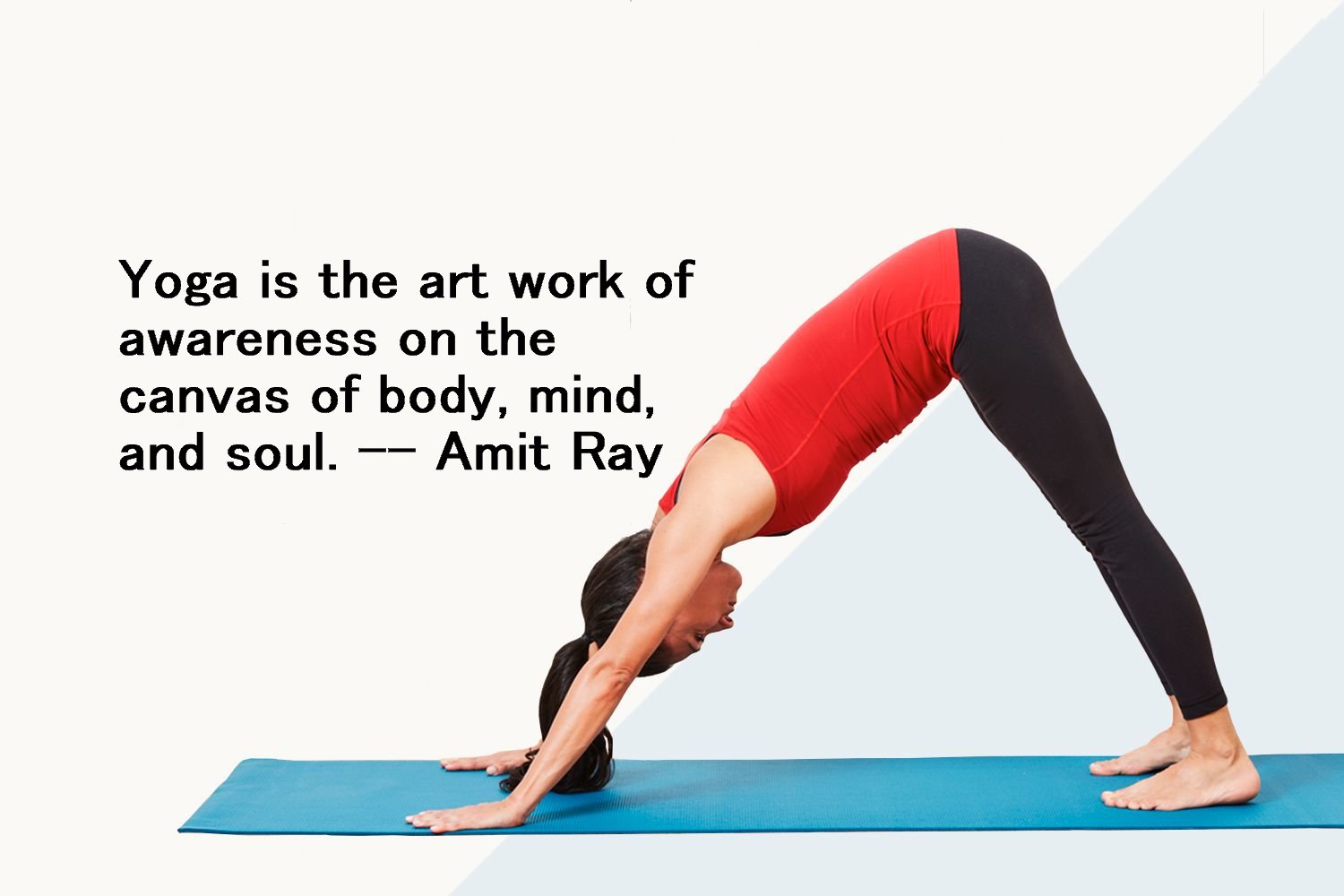 Yoga is the art work of awareness on the canvas of body, mind, and soul. - Amit Ray Yoga Quotes