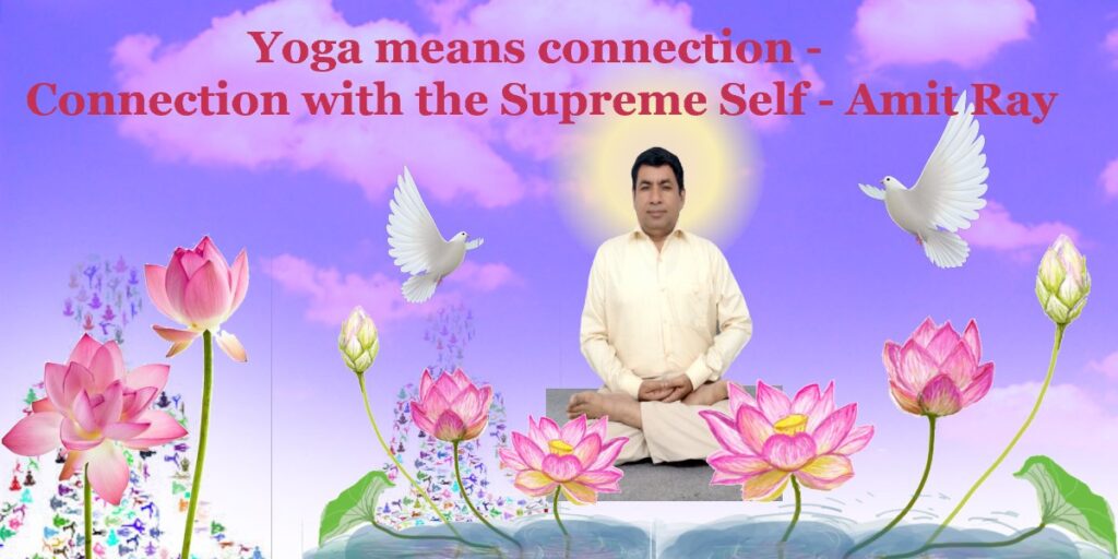 Yoga means connection - connection with the Supreme Self- Amit Ray